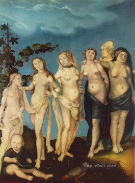 女性の七つの時代 ルネッサンスのヌード画家ハンス・バルドゥン Oil Paintings